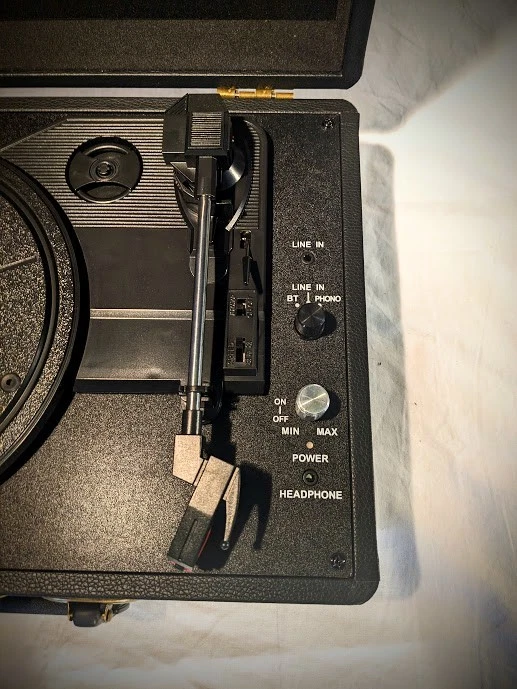 Table-tournante valise rétro – Bluetooth, RCA, casque & auxiliaire - 2