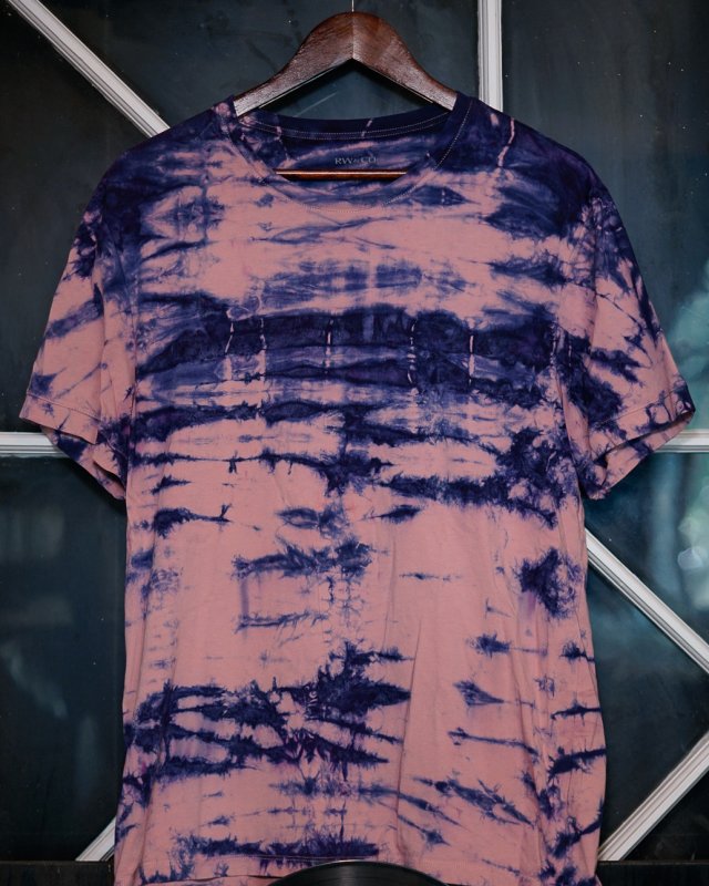 T-shirt tie dye mauve/rose