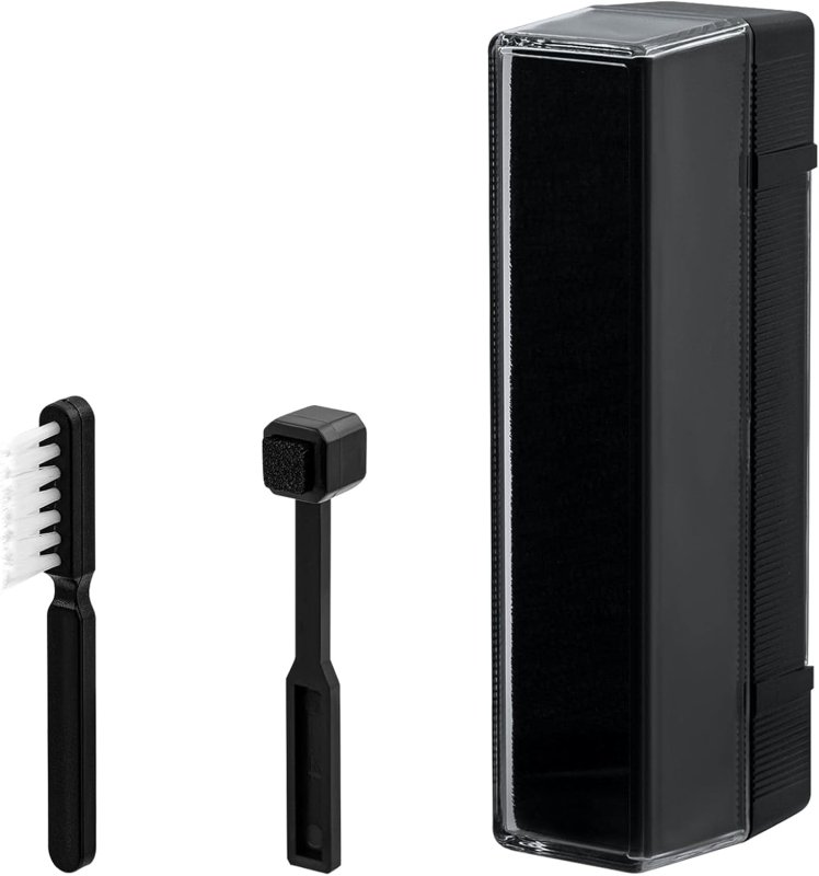 Kit de nettoyage vinyle 3-en-1 Mcbazel – Brosse velours, fibre de carbone & stylet