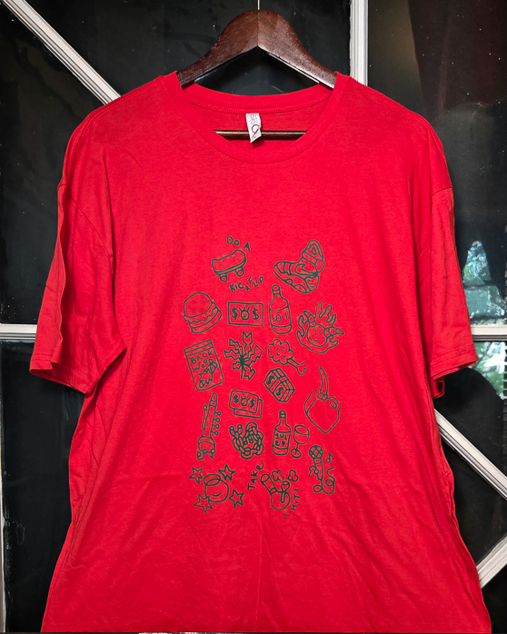 T-shirt  do a kick flip rouge