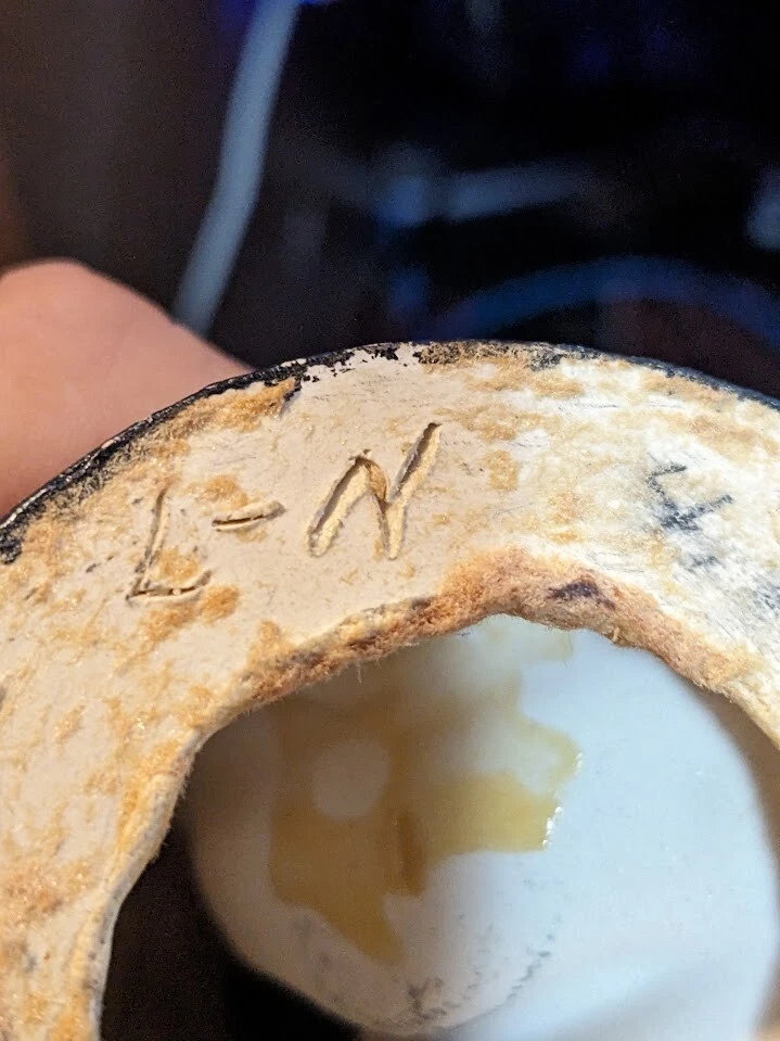 Lampe figurine ballerine vintage 1940-50 chalkware laiton 31cm - 7