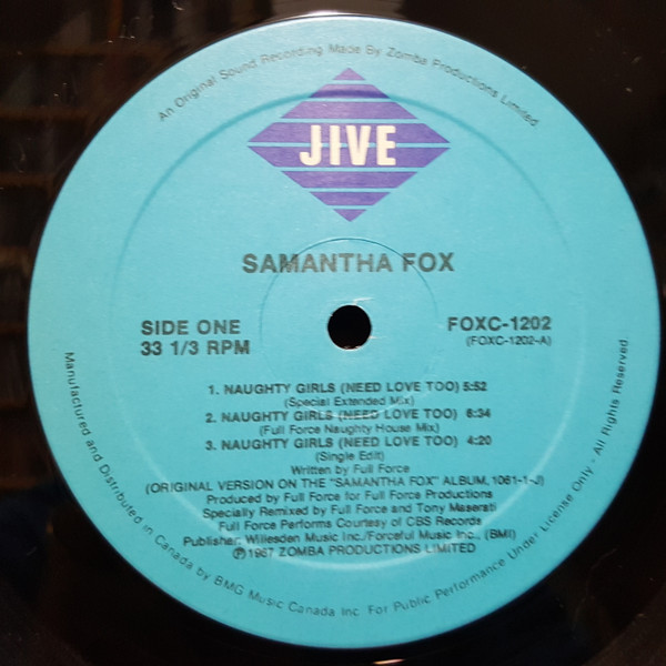 Naughty Girls (Need Love Too) / Fox Hunt Mix / I Surrender (To The Spirit Of The Night)