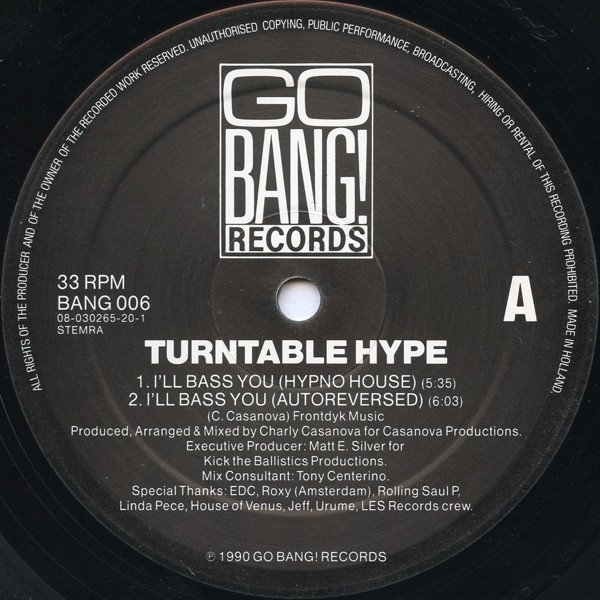 I'll Bass You / Turntable Hype