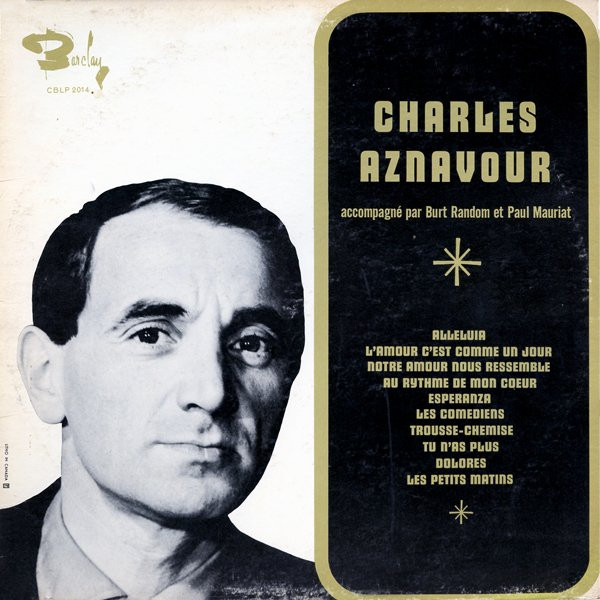 Charles Aznavour Accompagné Par Burt Random Et Paul Mauriat