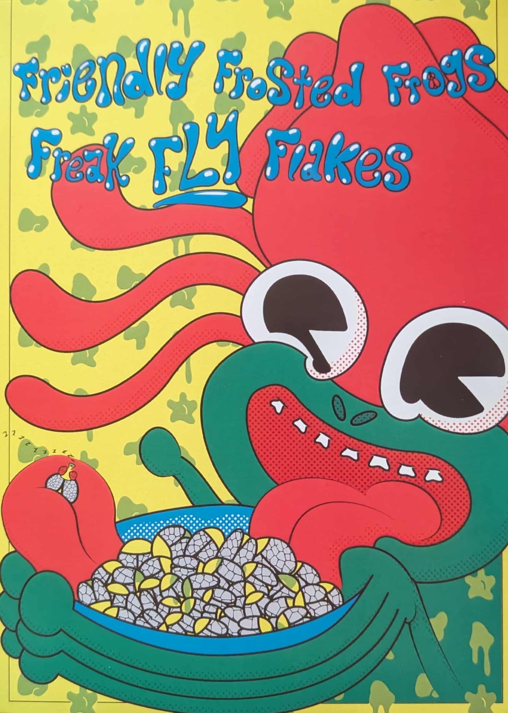 Friendly Frosted Frogs Freak Fly Flakes