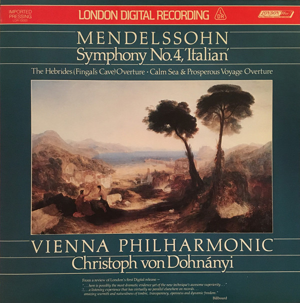 Vienna Philharmonic*, Christoph von Dohnányi - Symphony No. 4, 'Italian'