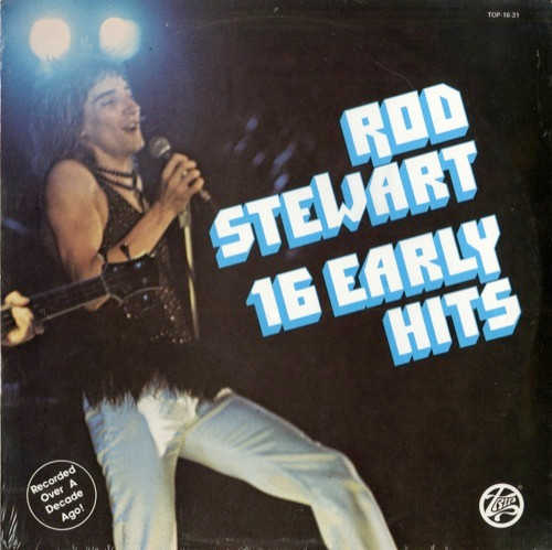 Pochette de l'album 16 Early Hits par Rod Stewart (1977)