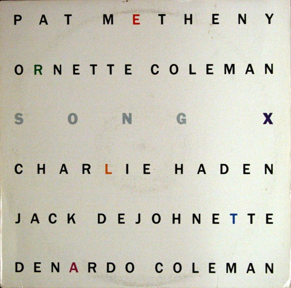 Pochette de l'album Song X par Pat Metheny / Ornette Coleman (1986)