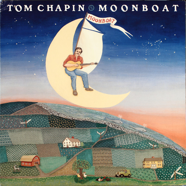 Pochette de l'album Moonboat par Tom Chapin (1989)