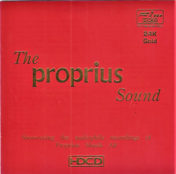 Pochette de l'album The Proprius Sound par Various (1997)