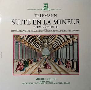 Suite En la Mineur & Deux Concertos Pour Flute A Bec, Viole De Gambe, Hautbois Baroque & Orchestre A Cordes