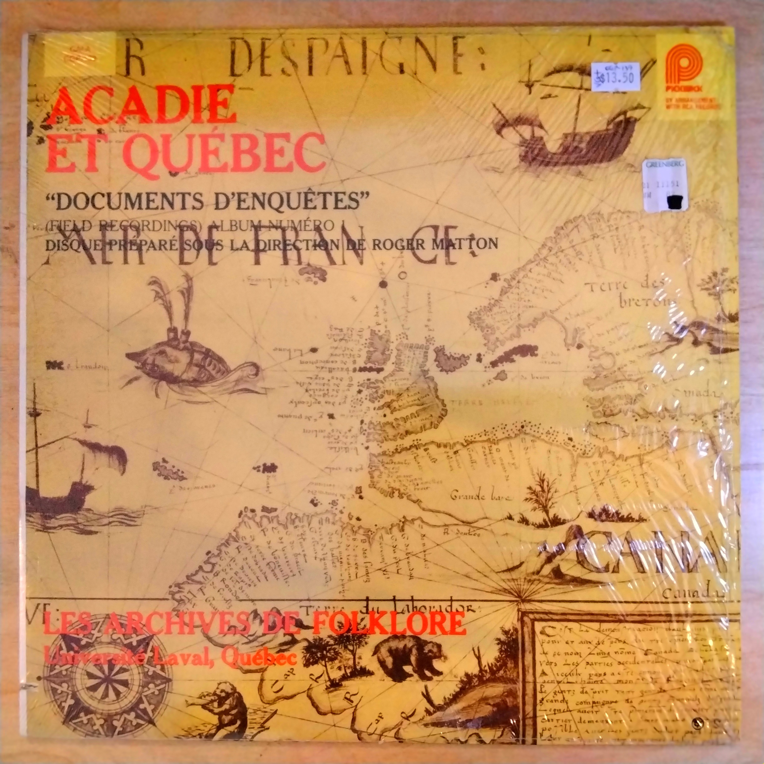 Acadie Et Québec Les Archives De Folklore Université Laval, Québec